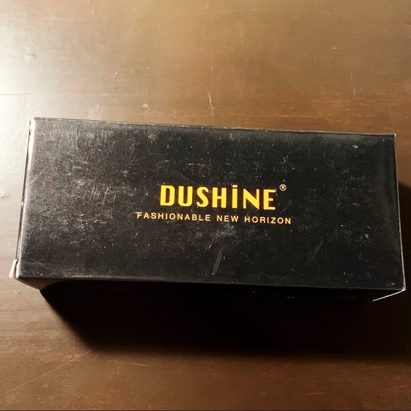 NWT DUSHINE Small Round Black Frame / Grey Lenses Round Double Bridge Sunglasses - Picture 3 of 10